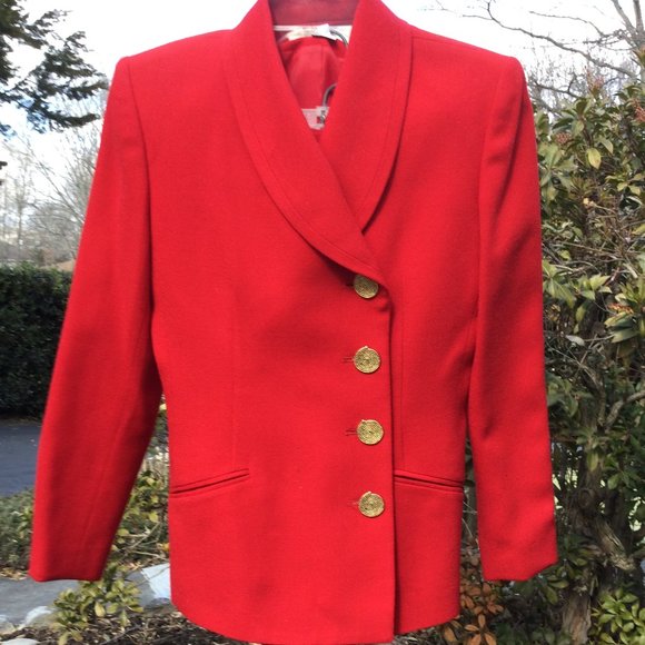 Jones New York Jackets & Blazers - Jones New York 100% Wool Pleated-Skirt-Jacket 2pc Set